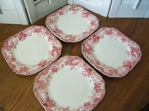 Strawberry Fair Square Plates